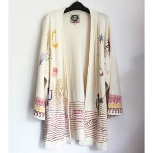 Johnny Was Saguaro Embroidered Kimono, NEW, Size XL